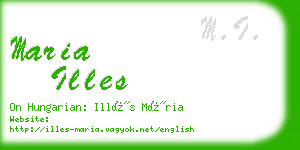 maria illes business card